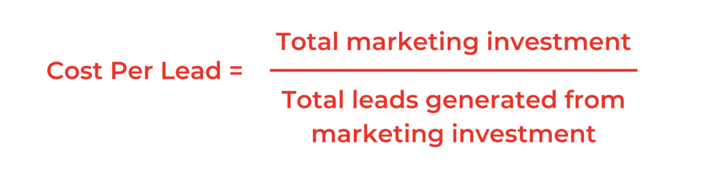 Cost Per Lead diagram